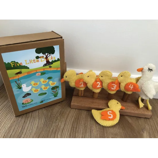 Five Little Ducks Finger Puppet Set - Modern Teaching Aids NZ