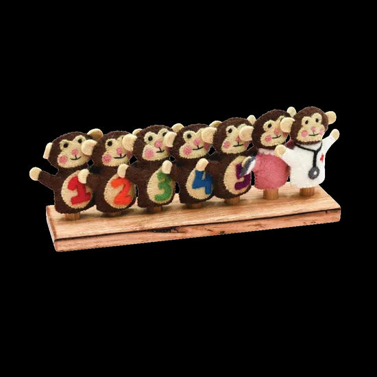 Five Little Monkeys Finger Puppet Set - Modern Teaching Aids NZ