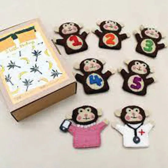 Five Little Monkeys Finger Puppet Set - Modern Teaching Aids NZ