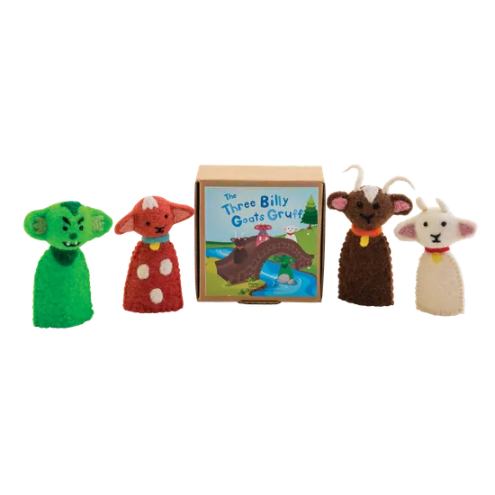 Three Billy Goats Gruff Finger Puppet Set - Modern Teaching Aids NZ