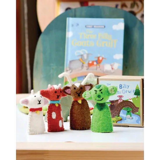 Three Billy Goats Gruff Finger Puppet Set - Modern Teaching Aids NZ