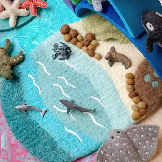 Sea Beach & Rockpool Play Mat Playscape - Modern Teaching Aids NZ