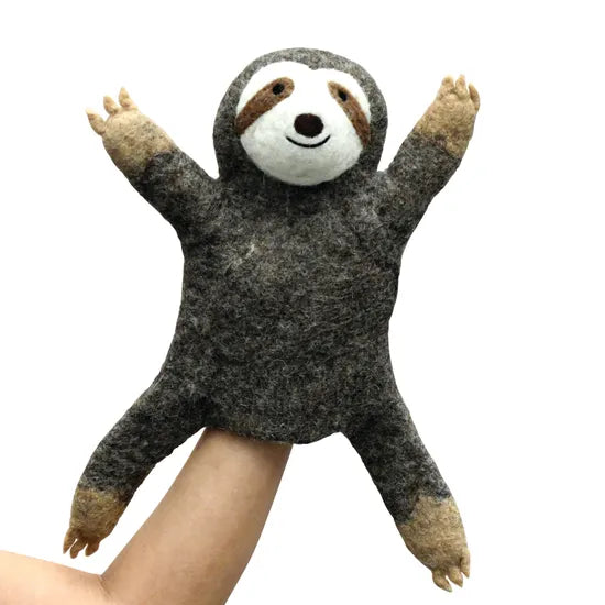Felt Hand Puppet Sloth - Modern Teaching Aids NZ
