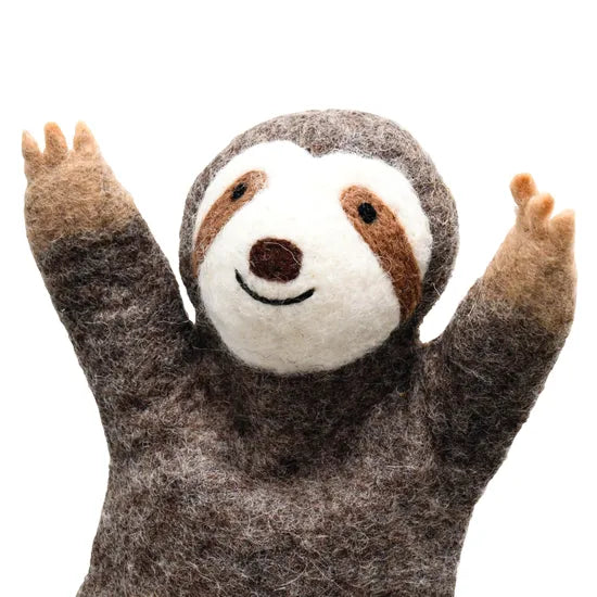 Felt Hand Puppet Sloth - Modern Teaching Aids NZ