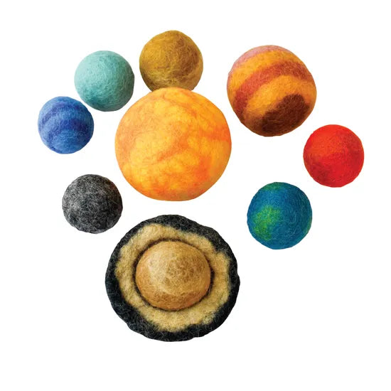Solar System Space Felt Planets