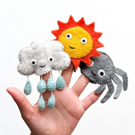 Incy Wincy Spider Finger Puppet Set - Modern Teaching Aids NZ