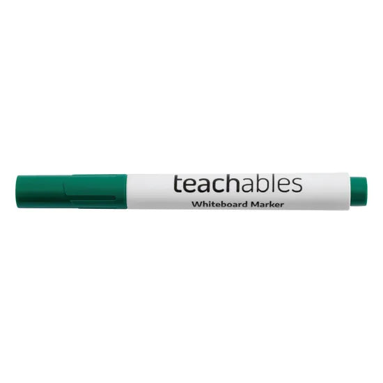 Teachables Whiteboard Markers Bullet Green - Pack of 12 - Modern Teaching Aids NZ