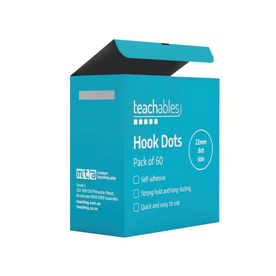 Hook Dots 22 mm - Pack of 60 - Modern Teaching Aids NZ