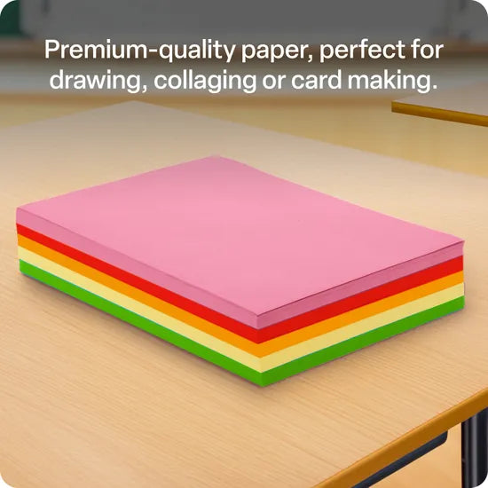 Office Copy Paper A4 Fluorescent - Pack of 500 - Modern Teaching Aids NZ