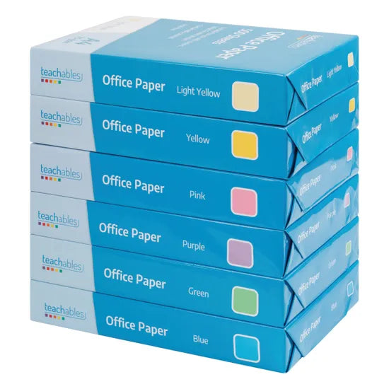 Office Paper A4 Green - Pack of 500 - Modern Teaching Aids NZ