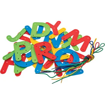 Teachables Alphabet Upper Case Lacing Letters - Modern Teaching Aids NZ