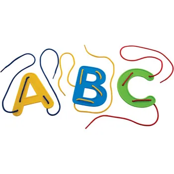 Teachables Alphabet Upper Case Lacing Letters - Modern Teaching Aids NZ