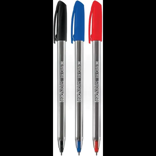 Ink Glide Ballpoint Pens Asst - Pack of 60 - Modern Teaching Aids NZ