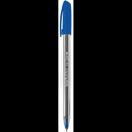 Ink Glide Ballpoint Pens Blue - Pack of 10 - Modern Teaching Aids NZ