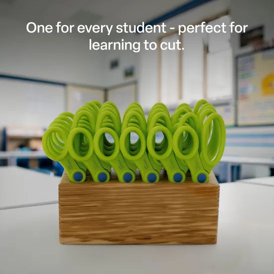 Teachables Scissor Block with 30 Blunt Point Scissors 13.5 cm