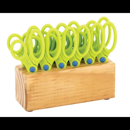 Teachables Scissor Block with 12 Student Scissors 14 cm - Modern Teaching Aids NZ