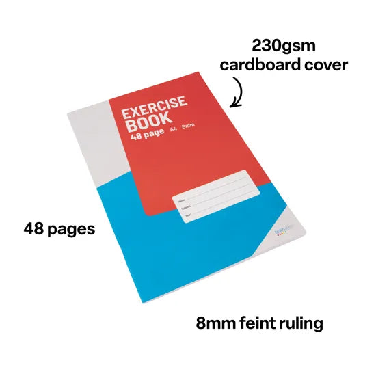 Teachables Exercise Book A4 8mm 48p - Modern Teaching Aids NZ