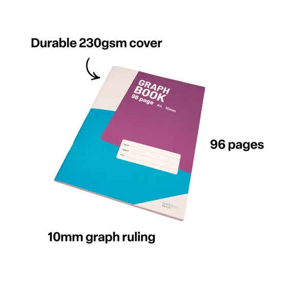 Teachables Graph Book A4 10mm 96p - Modern Teaching Aids NZ