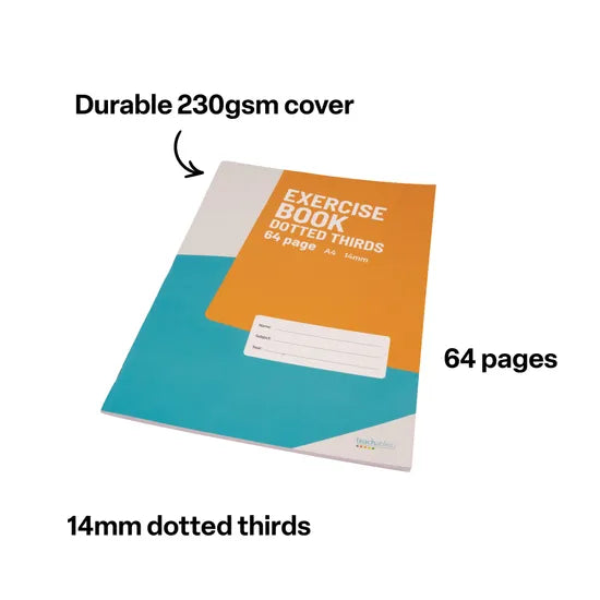 Teachables Dotted Thirds A4 14 mm 64p - Modern Teaching Aids NZ