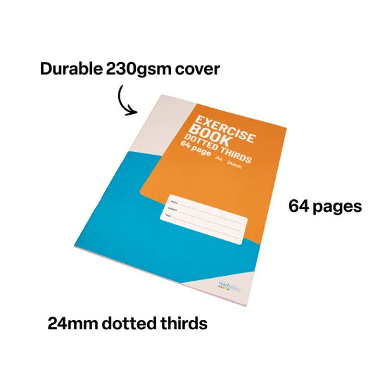 Teachables Dotted Thirds A4 24 mm 64p - Modern Teaching Aids NZ