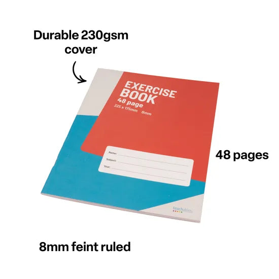 Teachables Exercise Book 225x175 mm 8 mm 48p - Modern Teaching Aids NZ