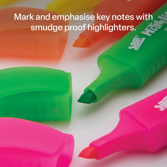 Highlighters Assorted - Pack of 4 - Modern Teaching Aids NZ