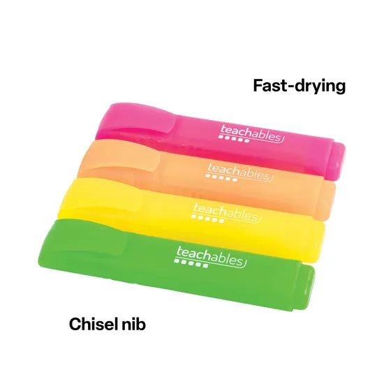 Highlighters Assorted - Pack of 12 - Modern Teaching Aids NZ