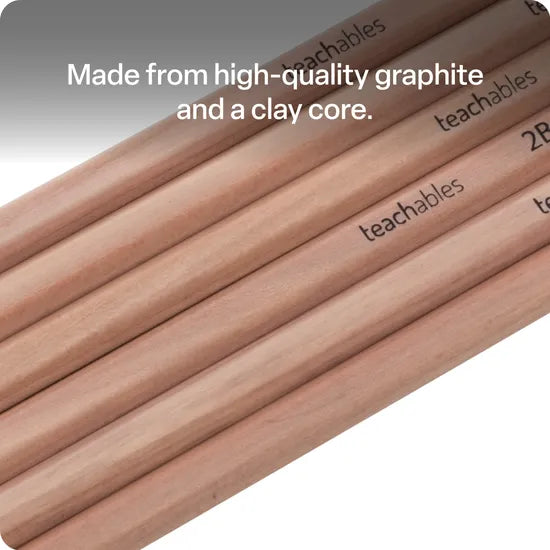 Teachables Pencils 2B Pk 12 - Modern Teaching Aids NZ