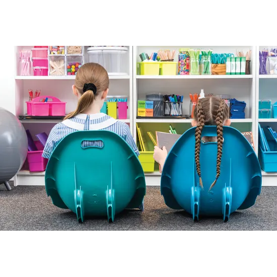 School Floor Chair Set of 4 Blue - Modern Teaching Aids NZ