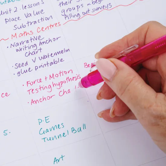 Erasable Gel Pens Asst - Pack of 6 - Modern Teaching Aids NZ