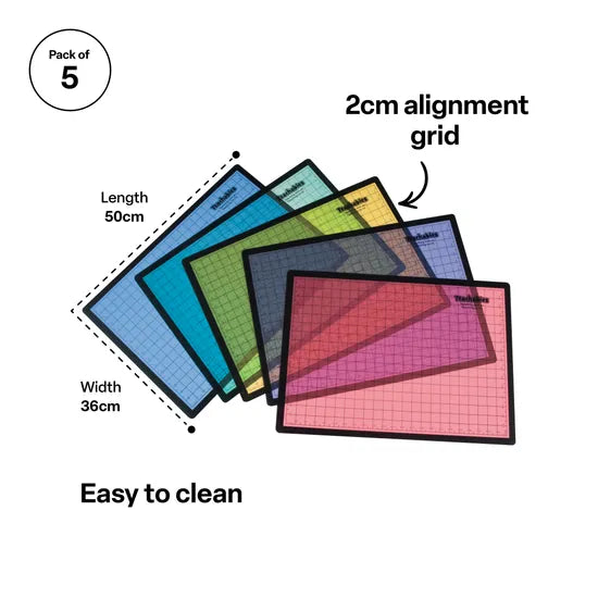 Teachables Easy Clean Messy Mats - Pack of 5 - Modern Teaching Aids NZ