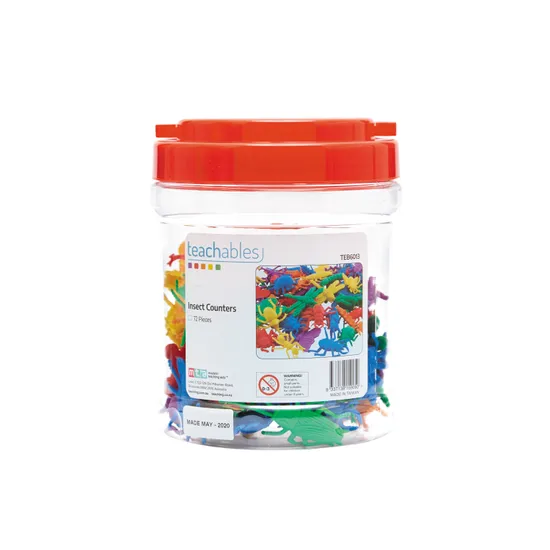 Teachables Insect Counters - 72 Pieces in Container - Modern Teaching Aids NZ