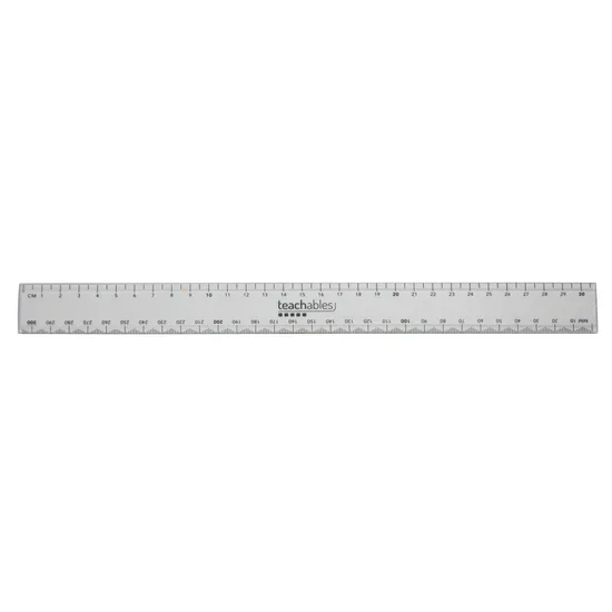 Teachables Plastic Rulers 30cm - Pack of 30 - Modern Teaching Aids NZ