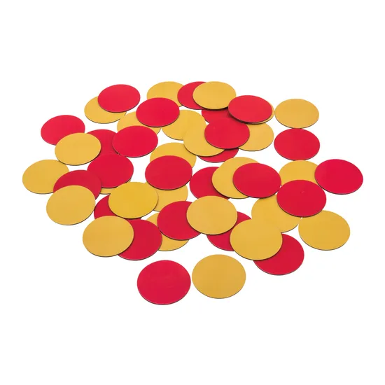 Teachables Large Magnetic Double-Sided Counters - Set of 50 - Modern Teaching Aids NZ
