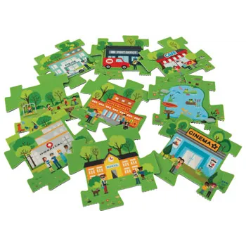 Bee-Bot Road Maze Tiles - Town - Modern Teaching Aids NZ