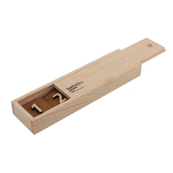 Teachables Tactile Number Tiles - Wooden, Set of 10 - Modern Teaching Aids NZ
