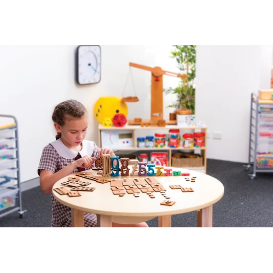 Teachables Round Counters - Wooden, Set of 20 - Modern Teaching Aids NZ