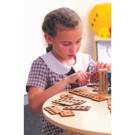 Teachables Tactile Ten Frames Tiles - Wooden, Set of 10 - Modern Teaching Aids NZ