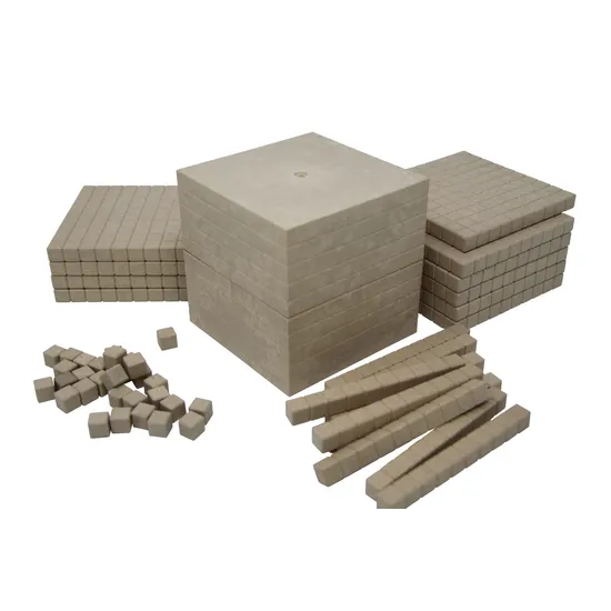 Teachables Eco-Wood Base Ten Set - Wooden, 121 Pieces - Modern Teaching Aids NZ