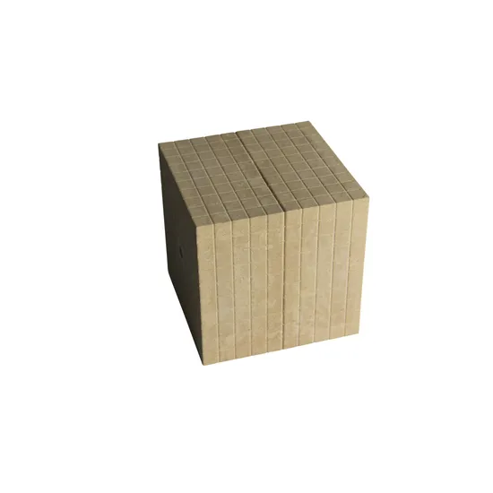Teachables Eco-Wood Base Ten Cube - Wooden, Single Unit
