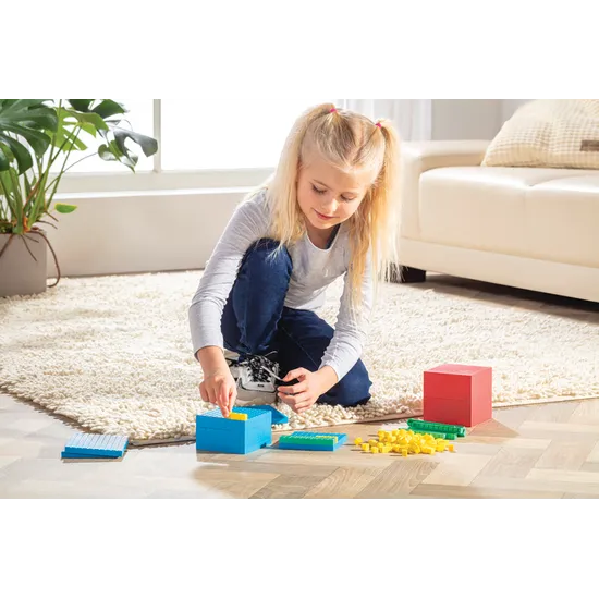 Teachables Eco-Plastic Base Ten Set - Set of 121 - Modern Teaching Aids NZ