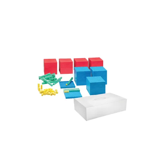 Teachables Eco-Plastic Base Ten Class Set - With Storage - Modern Teaching Aids NZ
