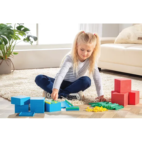 Teachables Eco-Plastic Base Ten Class Set - Set of 184 - Modern Teaching Aids NZ