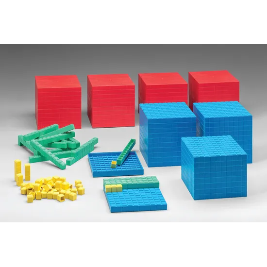 Teachables Eco-Plastic Base Ten Class Set - Set of 184 - Modern Teaching Aids NZ