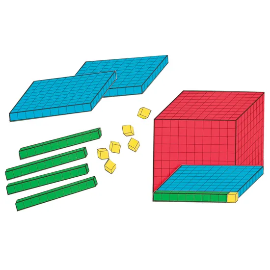 Teachables Magnetic Base Ten Set - 3D Shapes - Modern Teaching Aids NZ