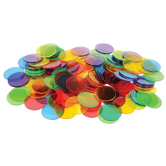 Translucent Round Counters - 3cm, Set of 180 - Modern Teaching Aids NZ