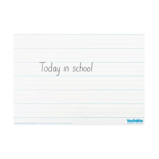 Teachables Magnetic Handwriting Write & Wipe Sheet - Modern Teaching Aids NZ