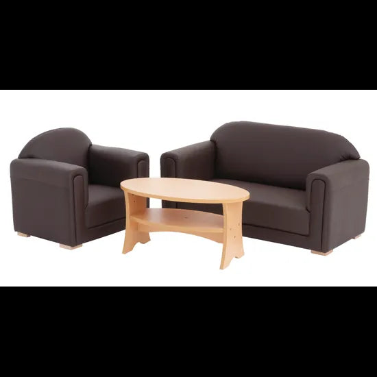 Traditional Lounge Set - Chocolate - Set of 3 - Modern Teaching Aids NZ