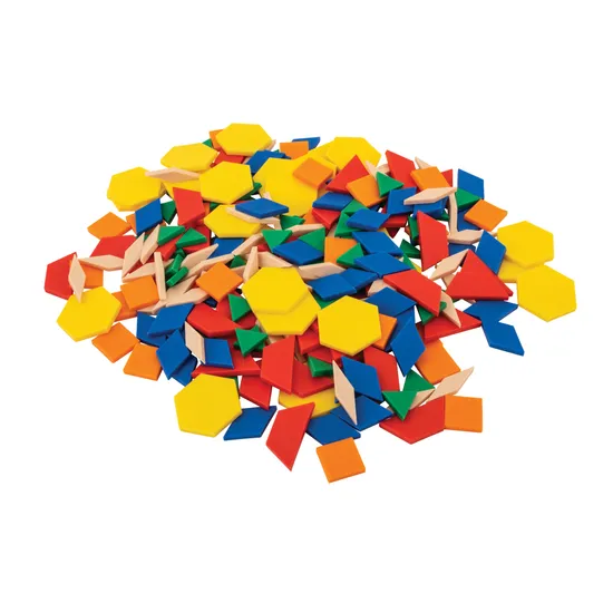 Teachables Pattern Blocks - Medium Plastic - 500 Pieces