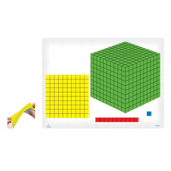 Teachables Magnetic Base Ten Foam Set - 3D Pieces, Set of 57 - Modern Teaching Aids NZ